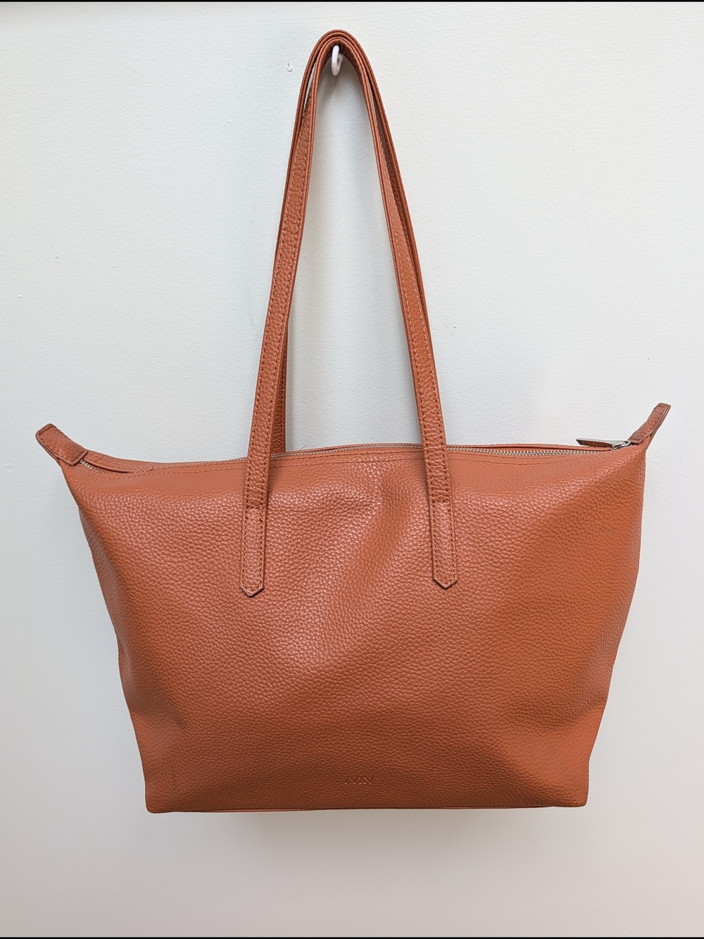 MATT & NAT Burnt Orange Vegan Leather Tote Bag Large Shoulder Bag